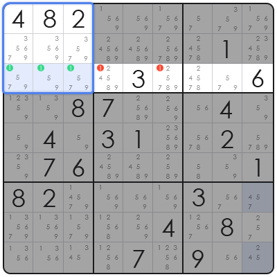 sudoku locked candidate